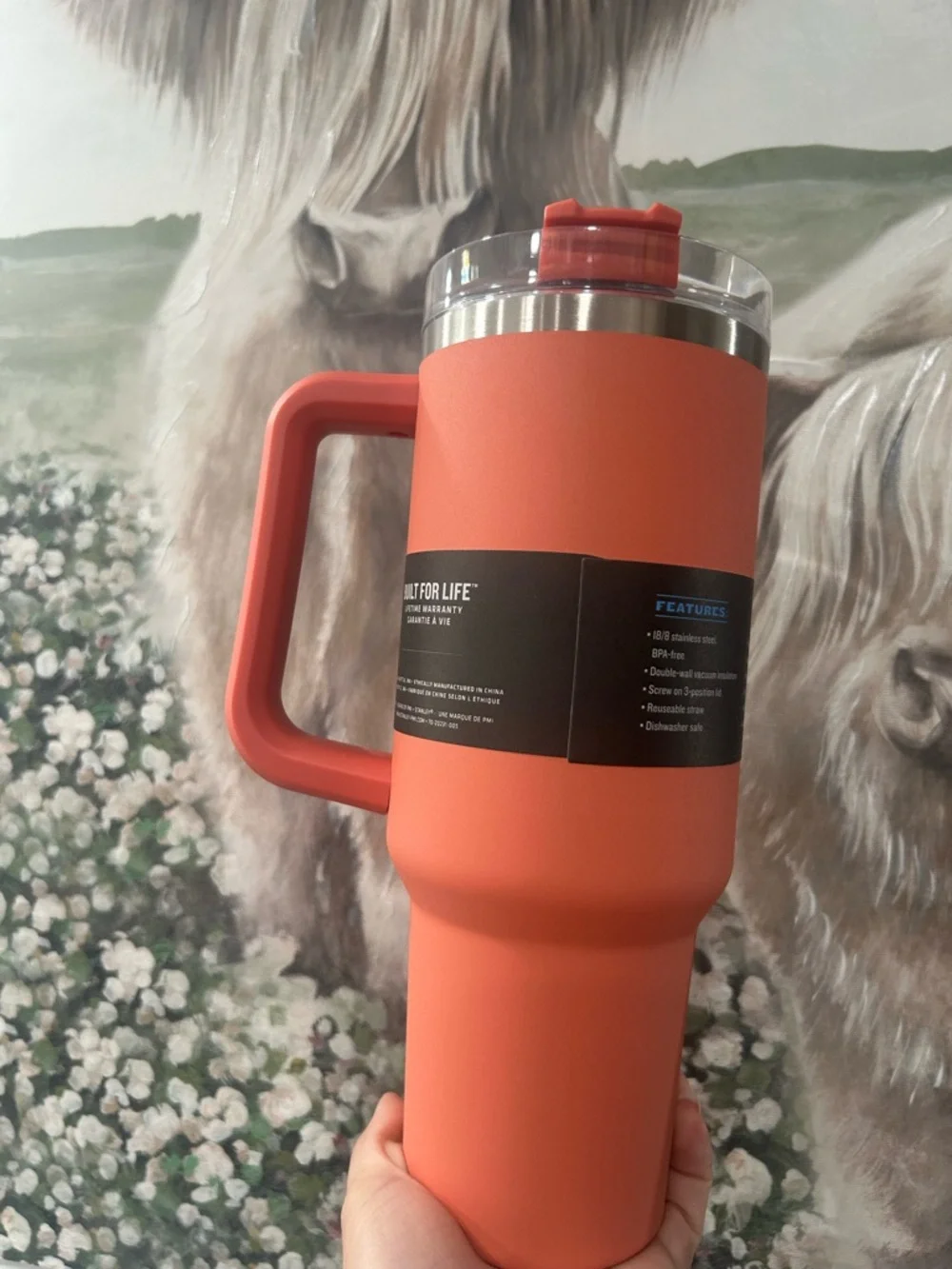 Stanley Adventure Quencher Coral 40 Oz Travel Tumbler - Picture 2 of 4